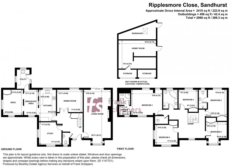 Floorplan for Ripplesmore Close, Sandhurst