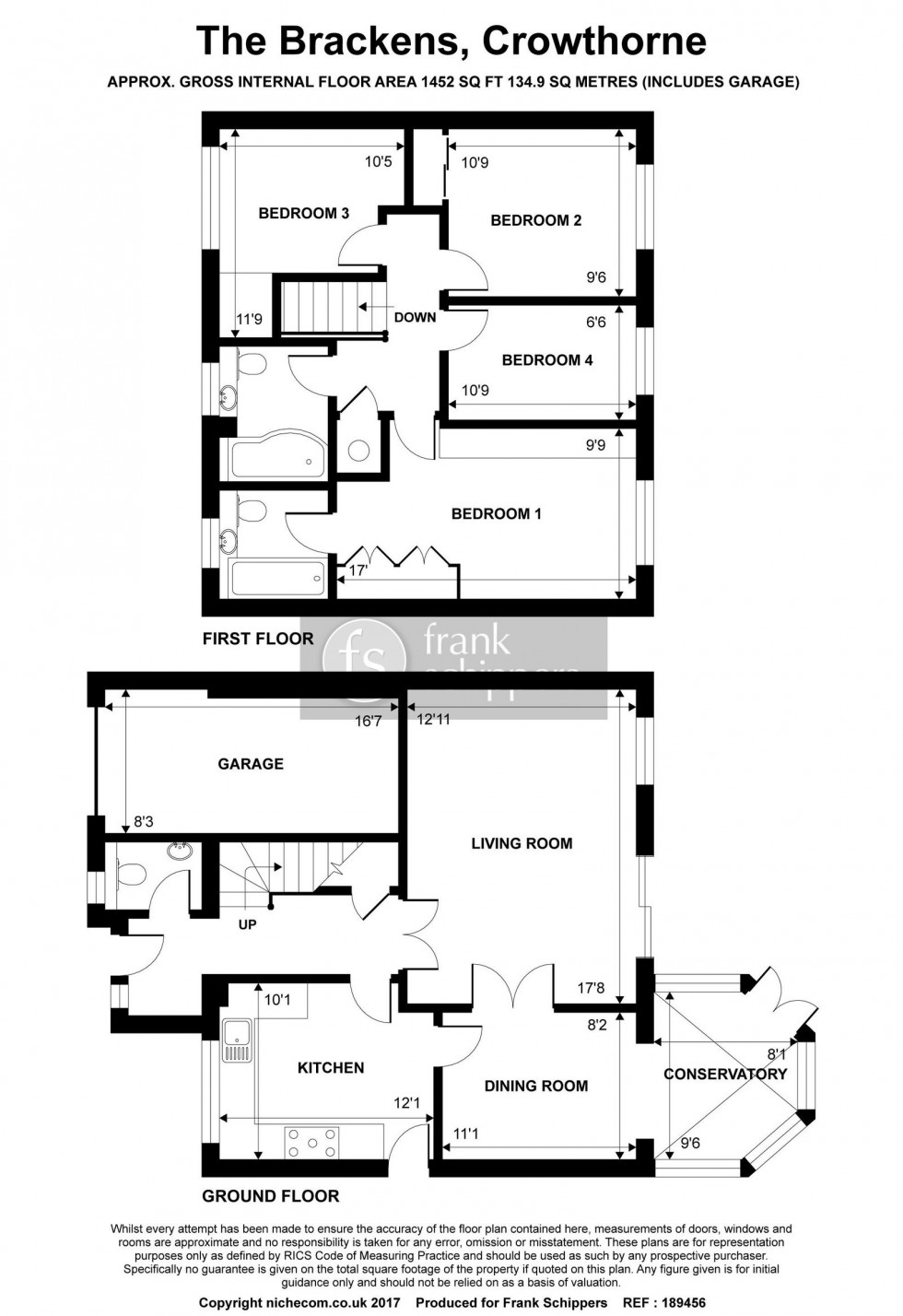 Floorplan for The Brackens, Crowthorne