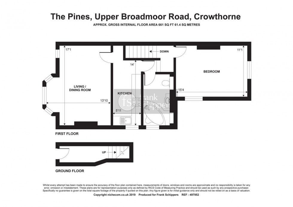 Floorplan for Upper Broadmoor Road, Crowthorne