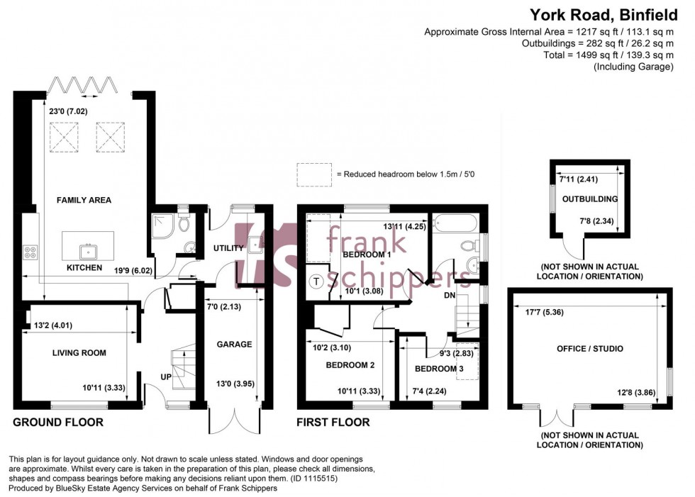 Floorplan for York Road, Binfield