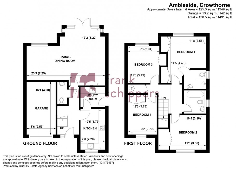 Floorplan for Ambleside, Crowthorne