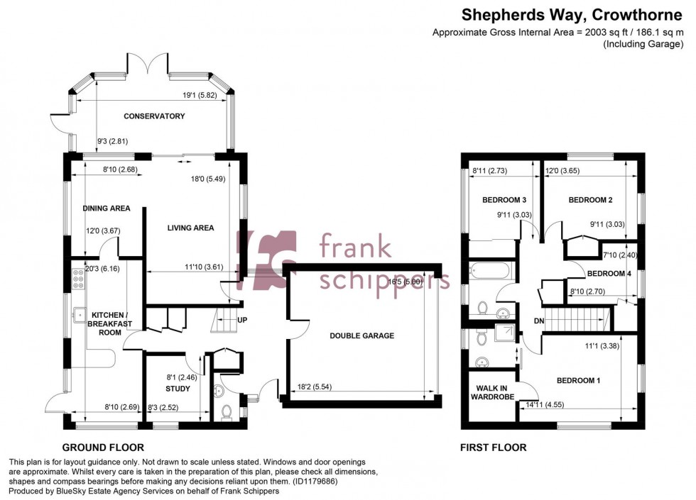 Floorplan for Shepherds Way, Crowthorne