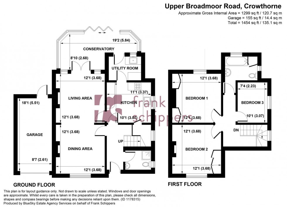 Floorplan for Upper Broadmoor Road, Crowthorne