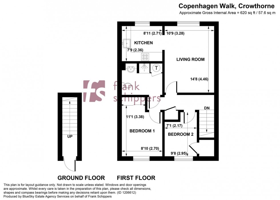 Floorplan for Copenhagen Walk, Crowthorne, Berkshire, RG45 7QU