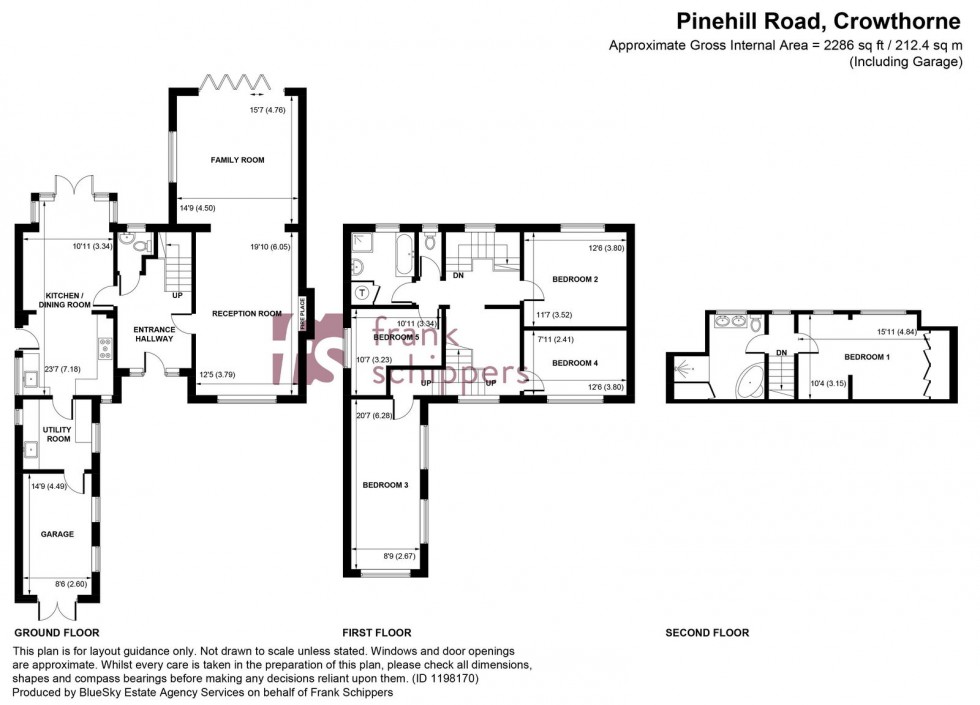 Floorplan for Pinehill Road, Crowthorne, Berkshire, RG45 7JR