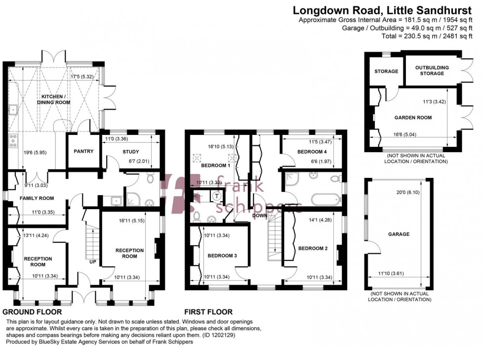 Floorplan for Longdown Road, Sandhurst, Berkshire, GU47 8QG