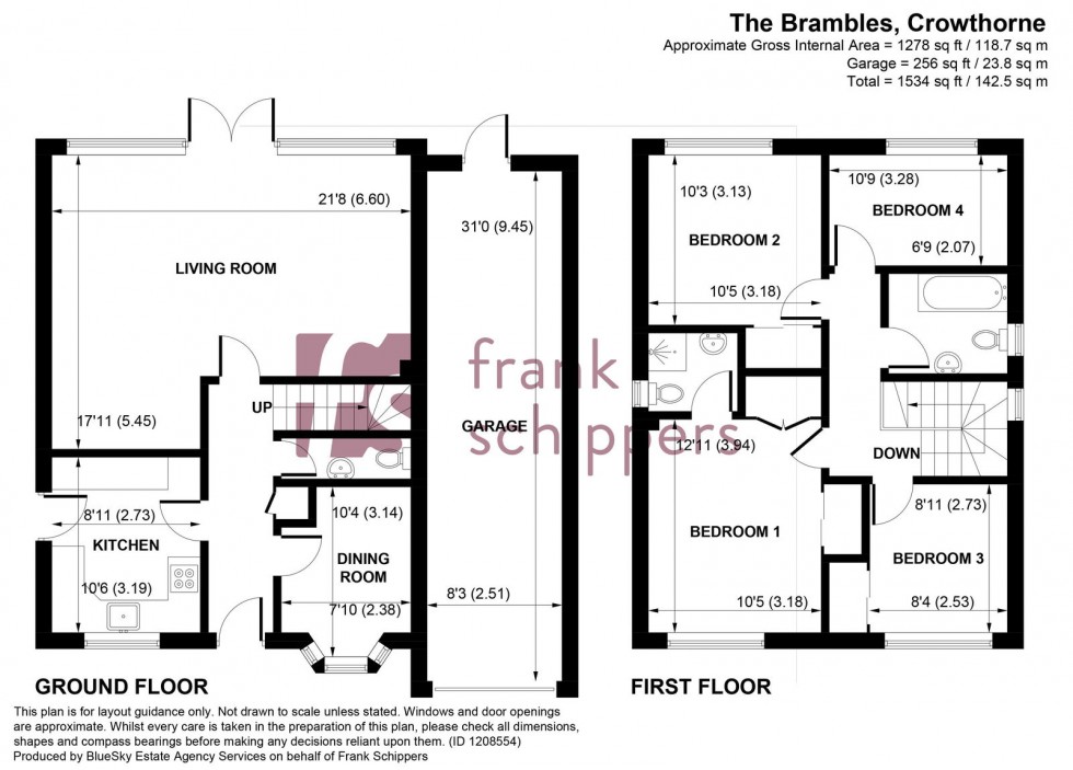 Floorplan for The Brambles, Crowthorne, RG45 6EF