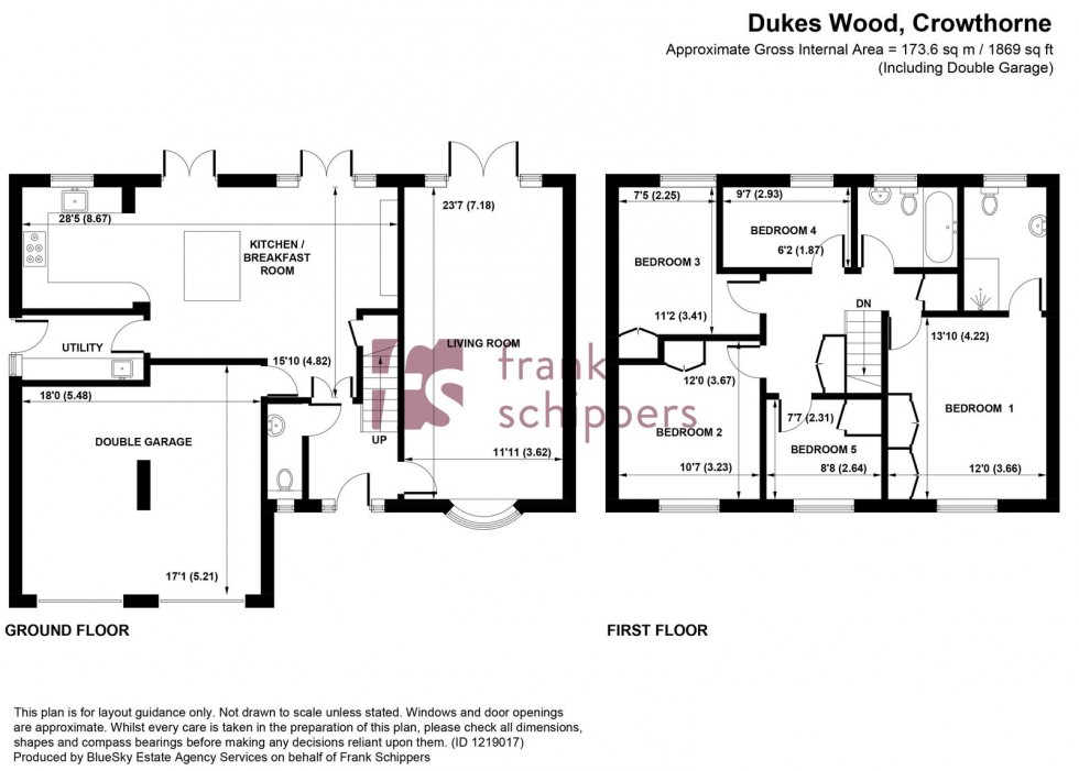 Floorplan for Dukes Wood, Crowthorne, RG45 6NF
