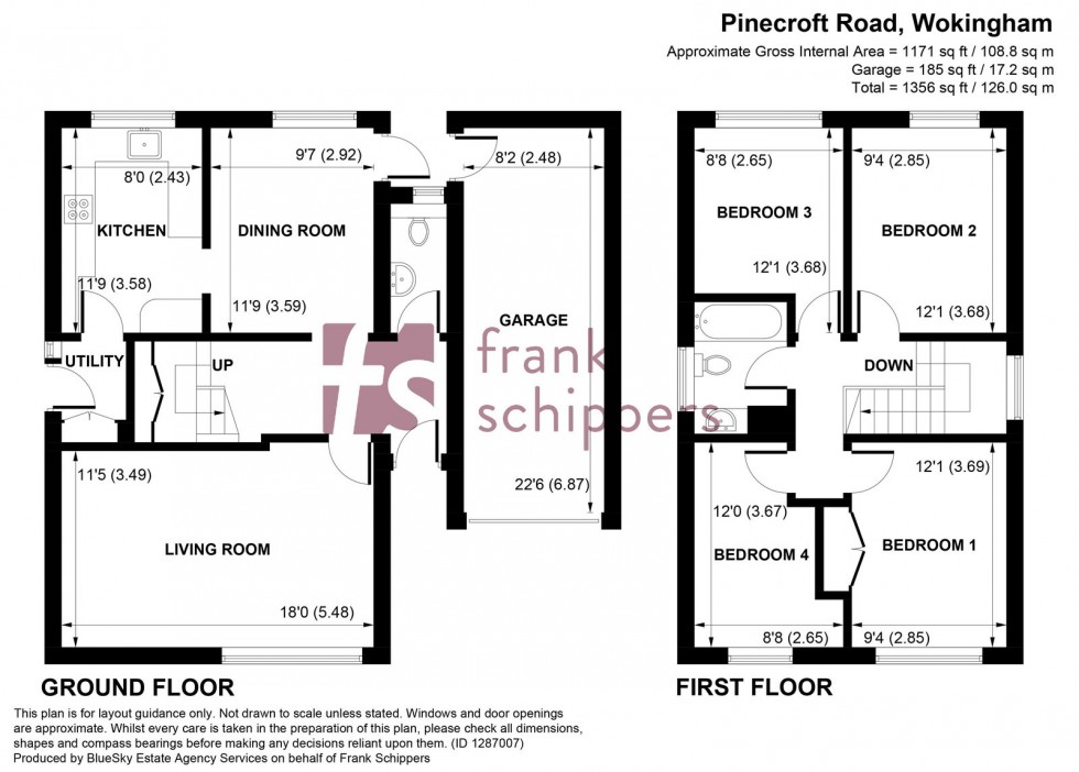 Floorplan for Pine Croft Road, Wokingham, RG41 4AL