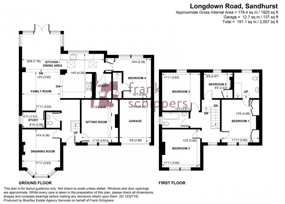 Floorplan for Longdown Road, Sandhurst, Berkshire, GU47 8QG