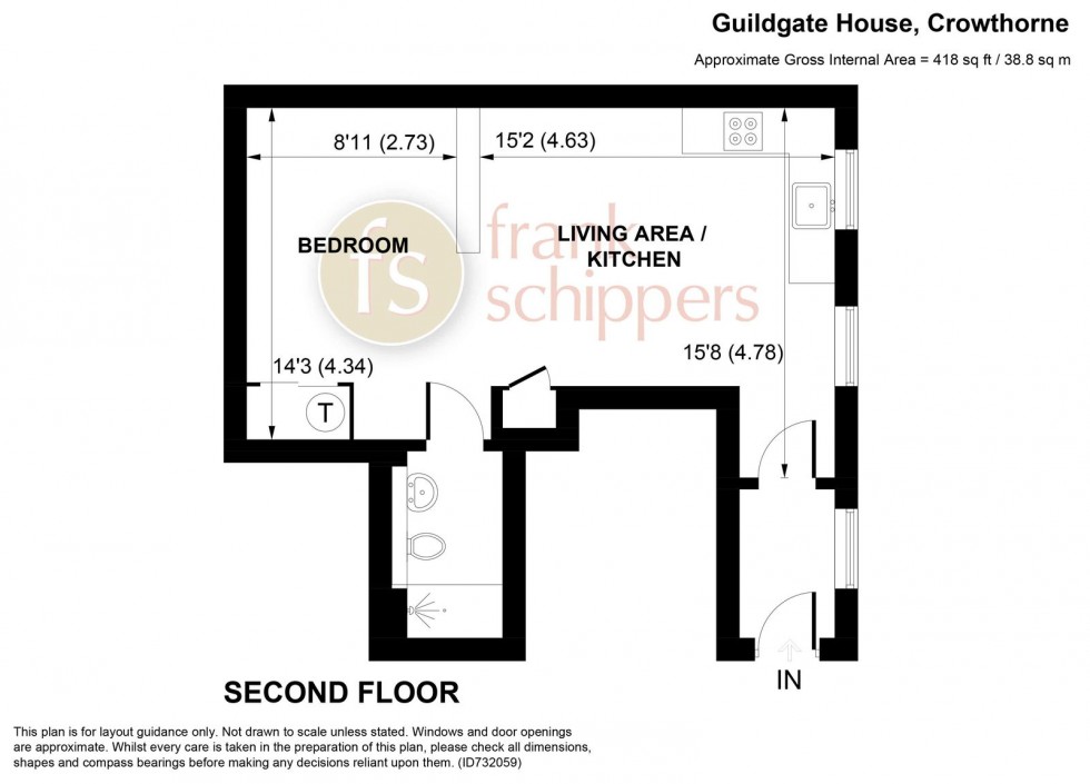 Floorplan for Guildgate House, High Street, Crowthorne, Berkshire