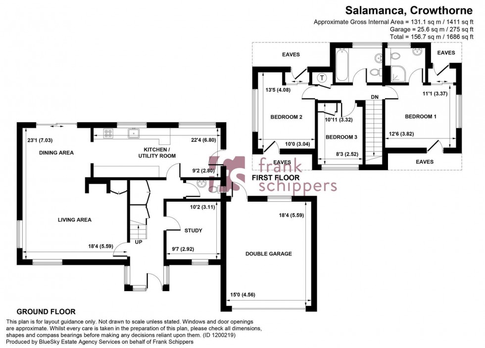Floorplan for Salamanca, Crowthorne, Berkshire, RG45 6AP