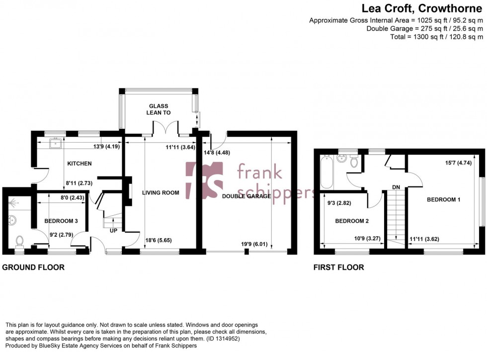 Floorplan for Lea Croft, Crowthorne, RG45 6RJ
