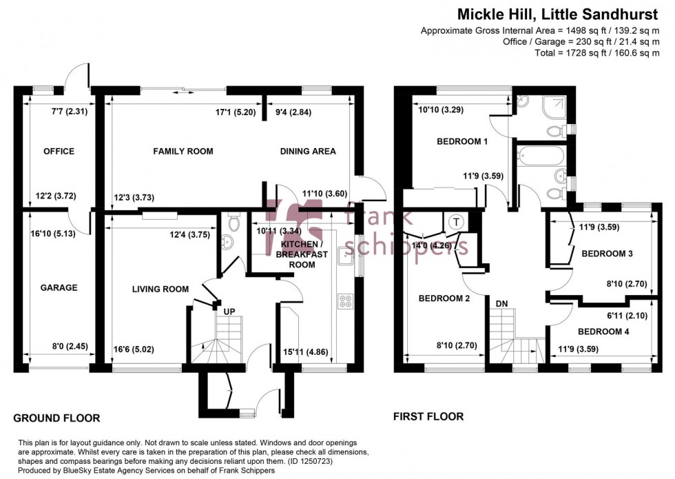 Floorplan for Mickle Hill, Sandhurst, GU47 8QP