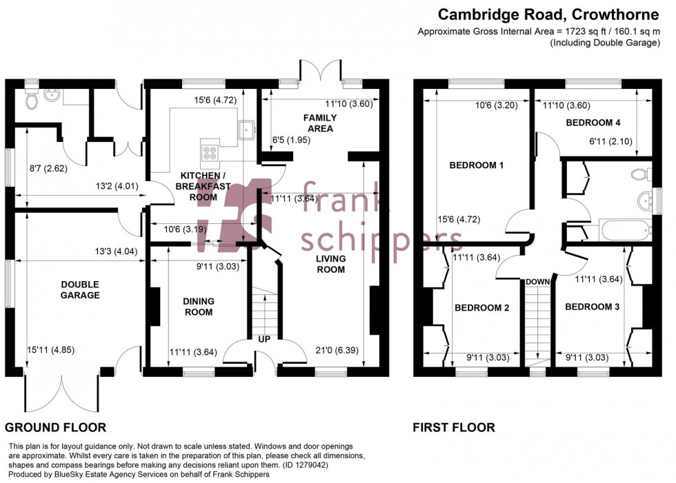 Floorplan for Cambridge Road, Crowthorne, Berkshire RG45 7ER