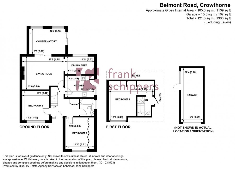 Floorplan for Belmont Road, Crowthorne, Berkshire, RG45 6SA