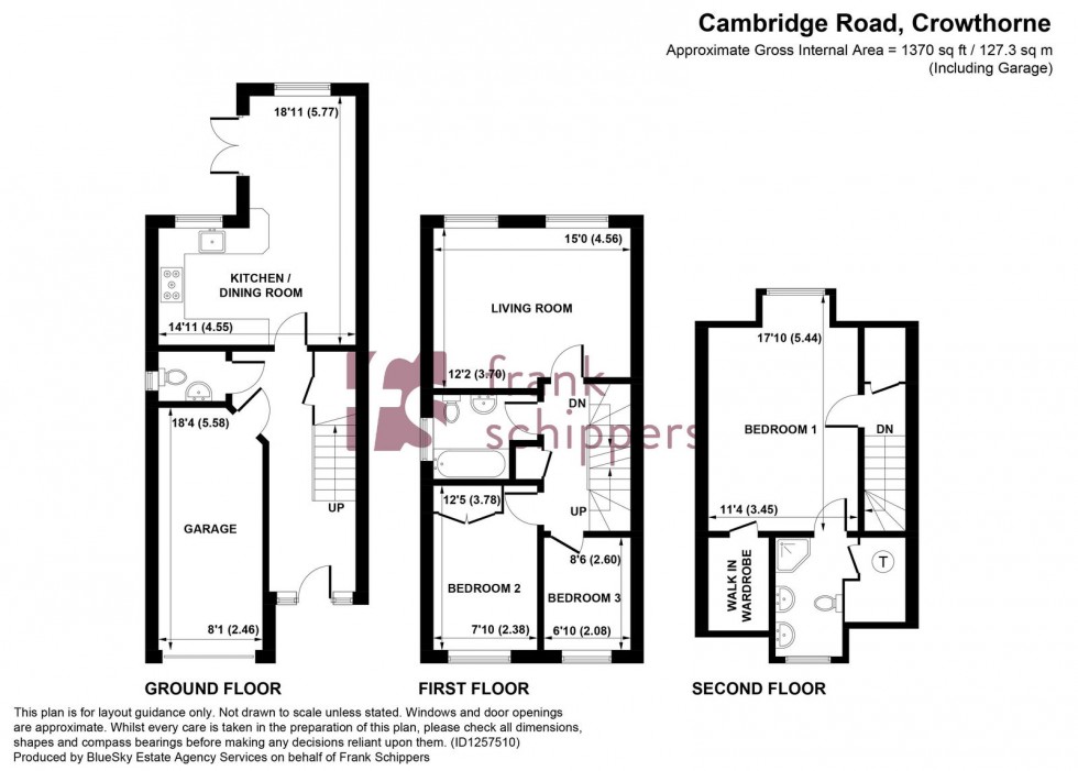 Floorplan for Cambridge Road, Crowthorne, RG45 7EF