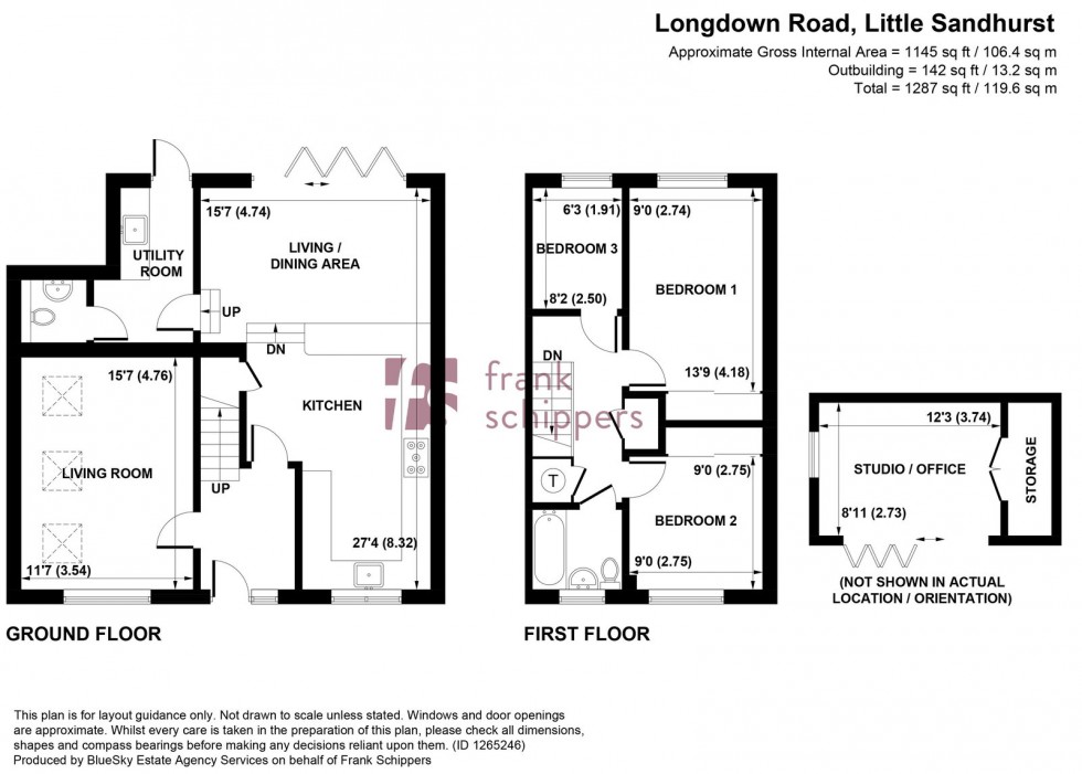 Floorplan for Longdown Road, Sandhurst, GU47 8QG