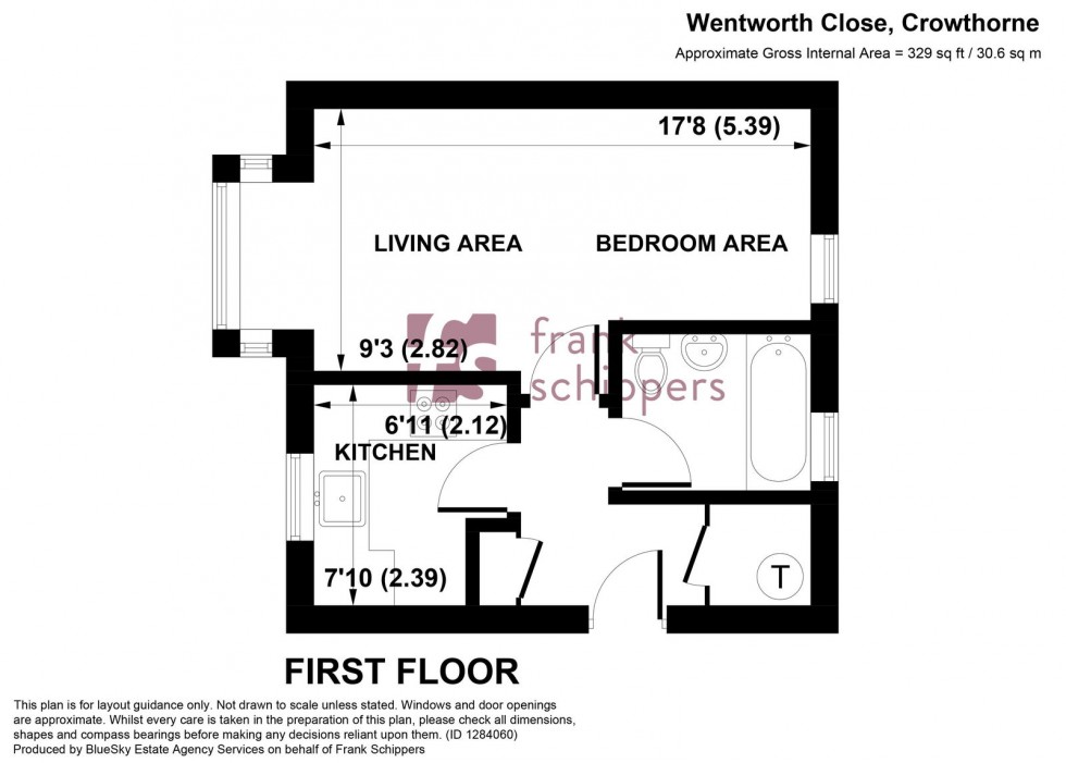 Floorplan for Wentworth Close, Crowthorne, RG45 6UL