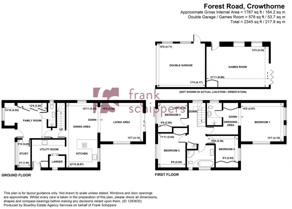 Floorplan for Forest Road, Crowthorne, Berkshire RG45 7EH