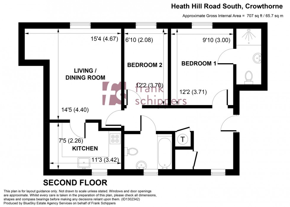 Floorplan for Heath Hill Road South, Crowthorne, RG45 7BH