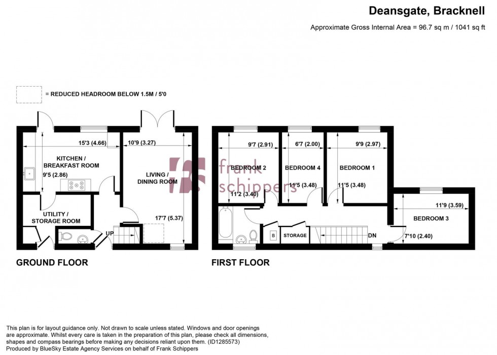 Floorplan for Deansgate, Bracknell, RG12 7HQ