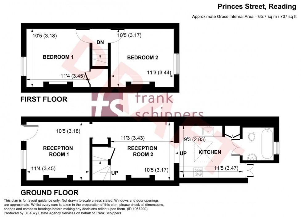 Floorplan for Princes Street, Reading, Berkshire RG1 4EG