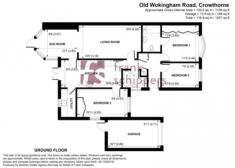 Floorplan for Old Wokingham Road, Crowthorne, RG45 6LH