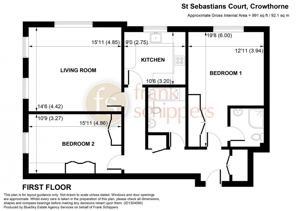 Floorplan for Nine Mile Ride, Wokingham, RG40 3HA