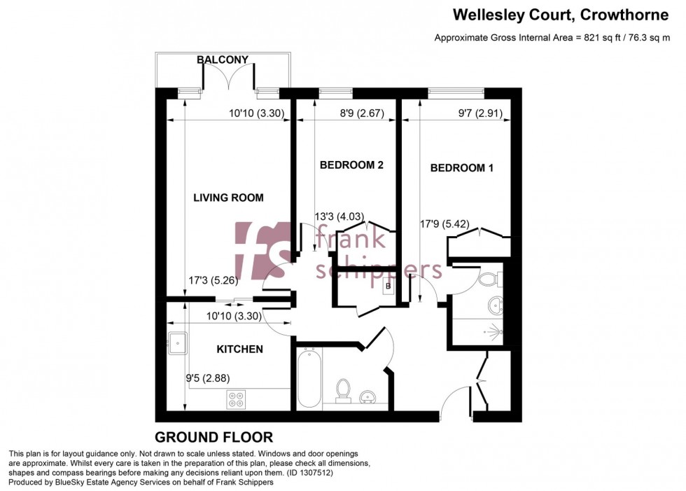 Floorplan for Dukes Ride, Crowthorne, RG45 6DG