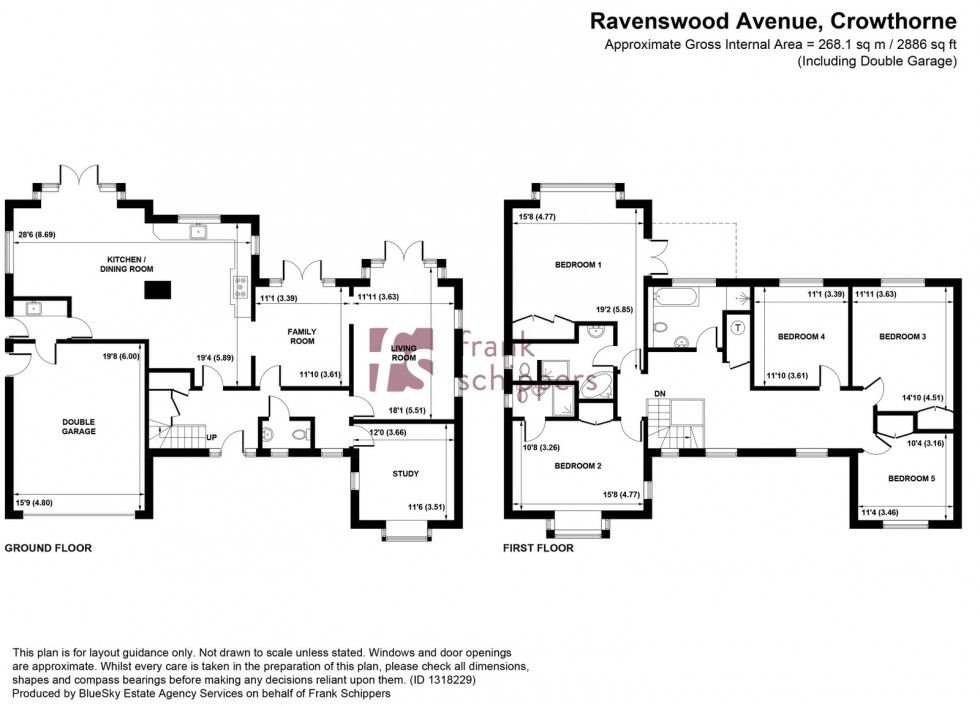 Floorplan for Ravenswood Avenue, Crowthorne, Berkshire RG45 6AX