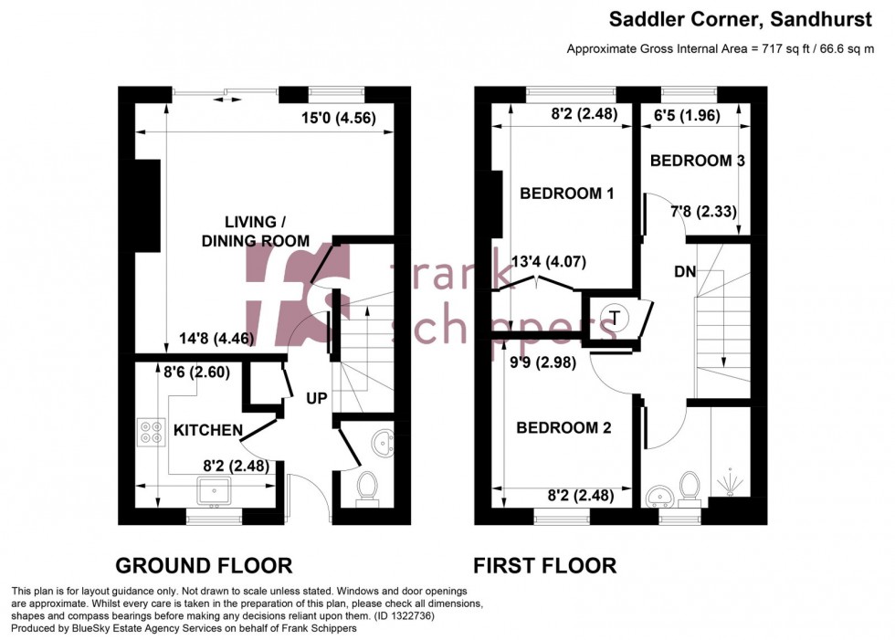 Floorplan for Saddler Corner, Sandhurst, Berkshire GU47 9DZ