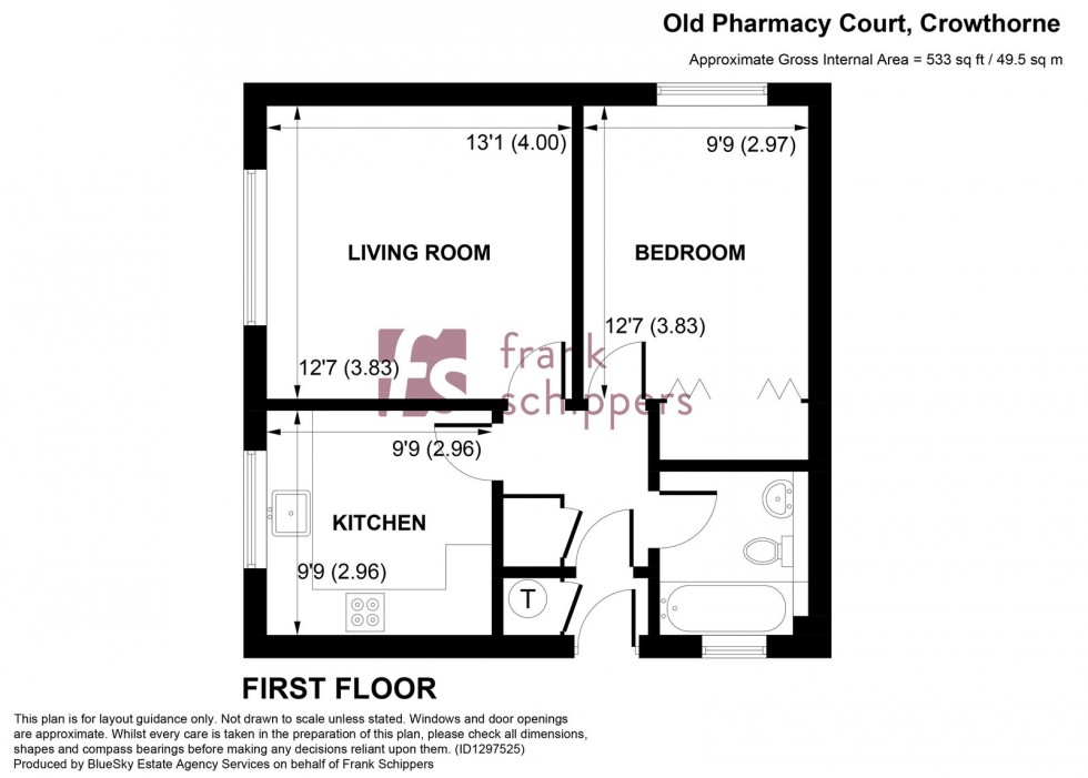 Floorplan for Lower Broadmoor Road, Crowthorne, RG45 7HF