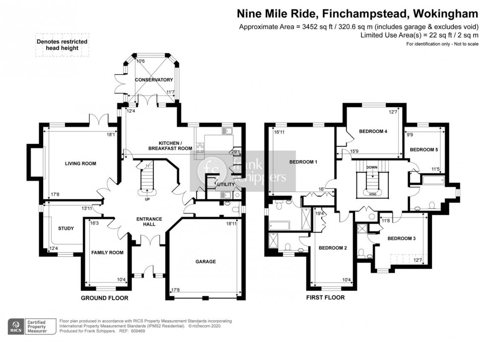 Floorplan for Nine Mile Ride, Finchampstead, Wokingham, Berkshire