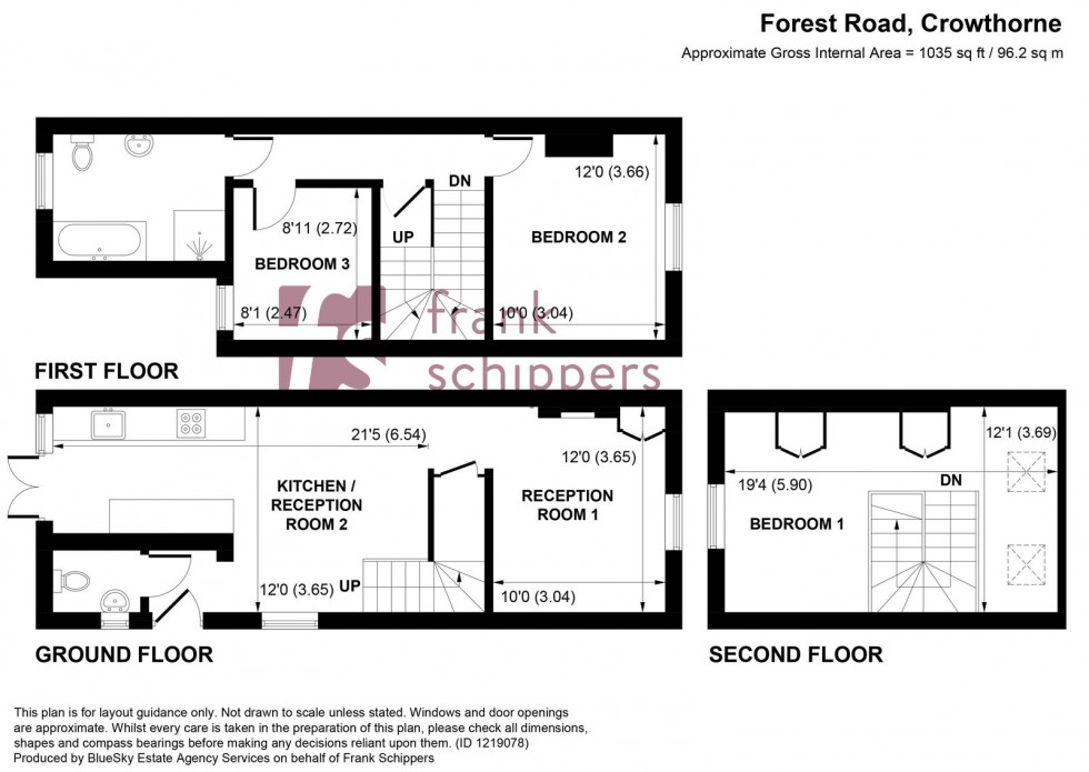 Floorplan for Forest Road, Crowthorne, Berkshire, RG45 7EH