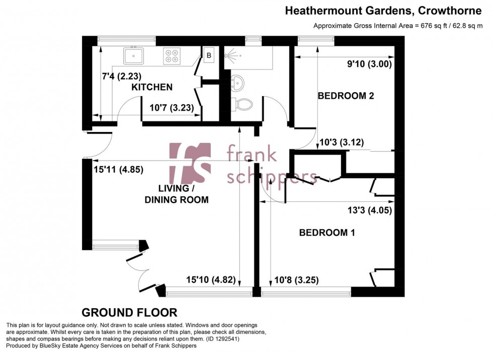 Floorplan for Heathermount Gardens, Crowthorne, Berkshire