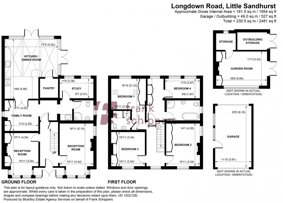 Floorplan for Longdown Road, Sandhurst, Berkshire, GU47 8QG