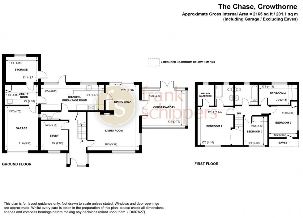 Floorplan for The Chase, Edgcumbe Park, Crowthorne