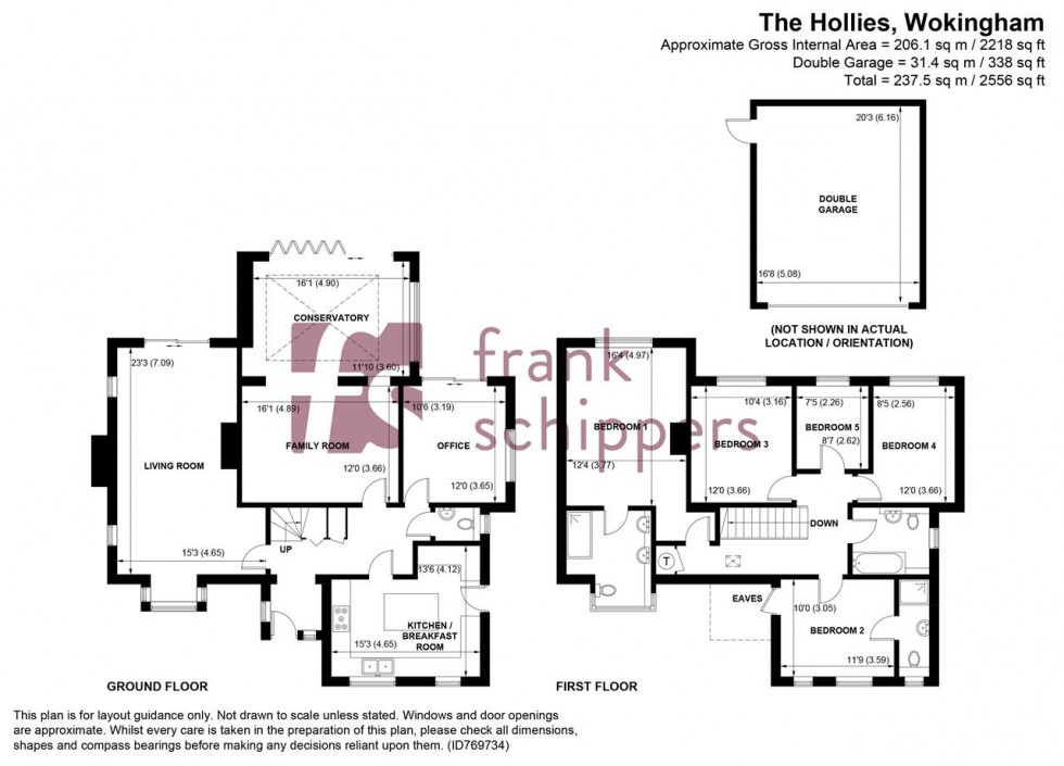Floorplan for The Hollies  Nine Mile Ride, Wokingham
