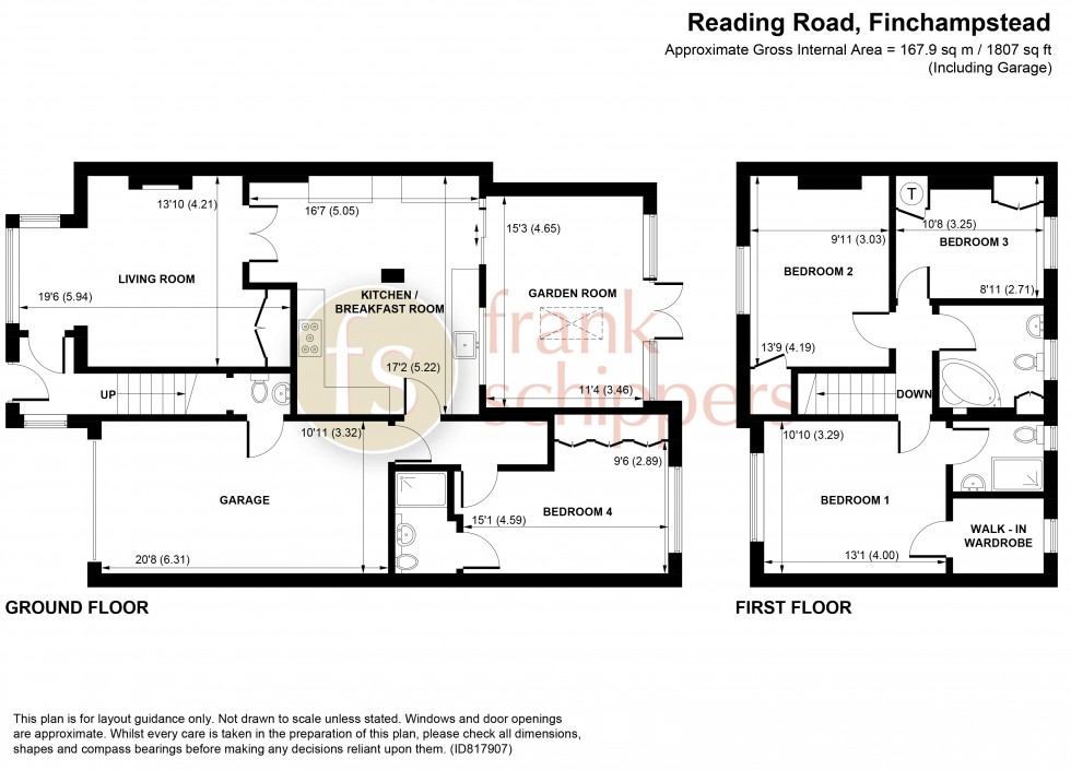 Floorplan for Reading Road, Finchampstead, Wokingham