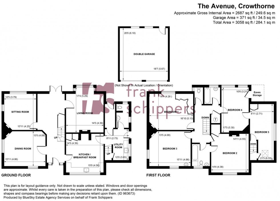 Floorplan for The Avenue, Crowthorne
