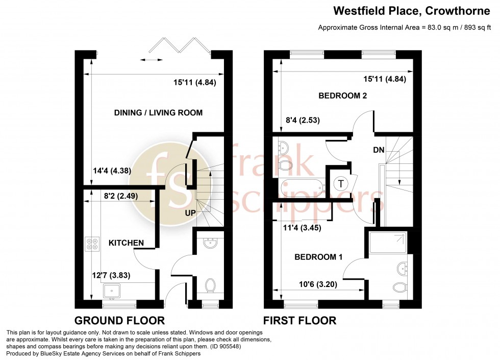 Floorplan for Westfield Place, Crowthorne