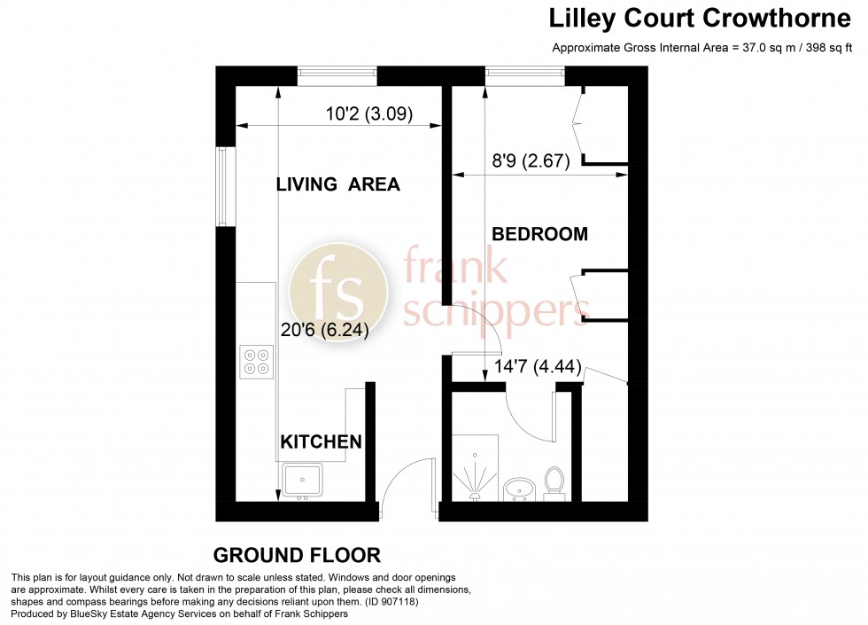 Floorplan for Lilley Court, Heath Hill Road South, Crowthorne