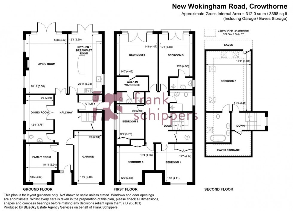 Floorplan for New Wokingham Road, Crowthorne