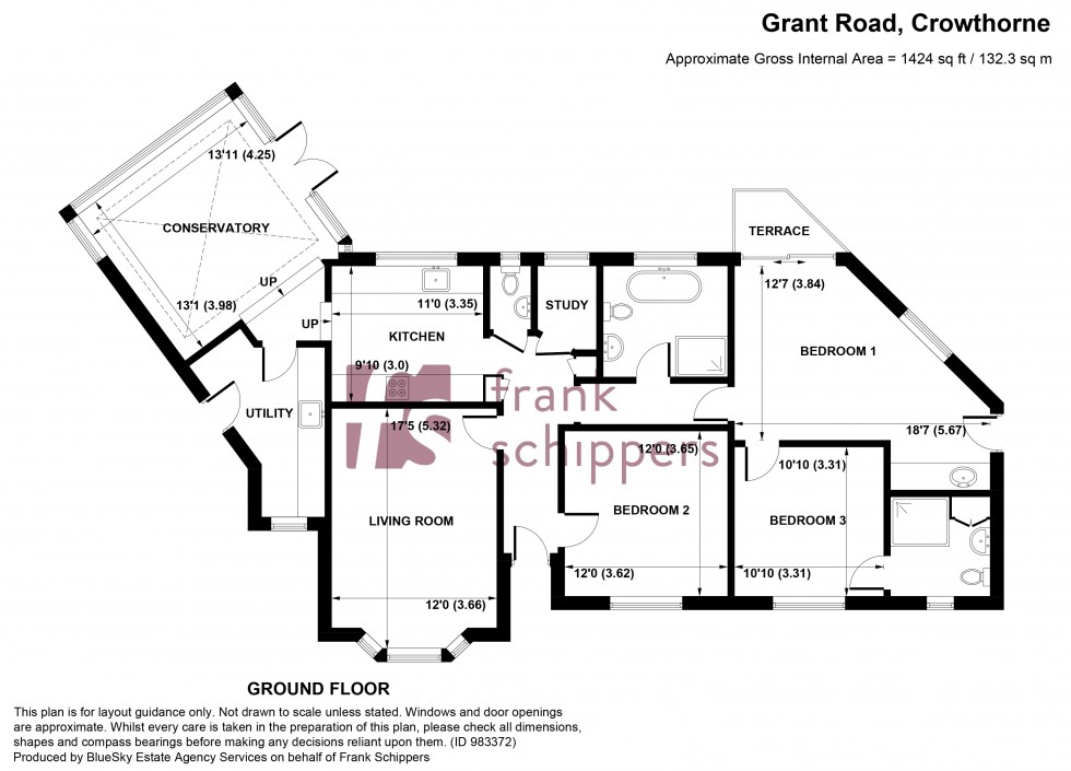 Floorplan for Grant Road, Crowthorne