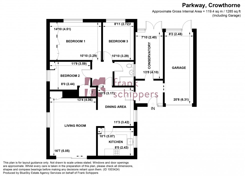 Floorplan for Parkway, Edgcumbe Park, Crowthorne