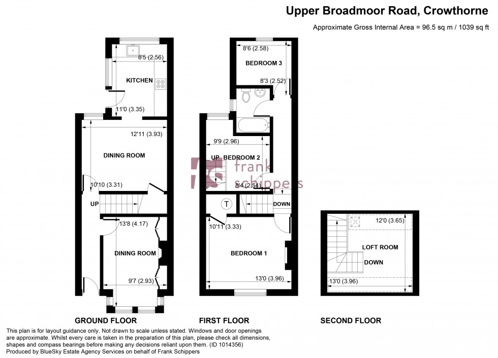 Floorplan for Upper Broadmoor Road, Crowthorne