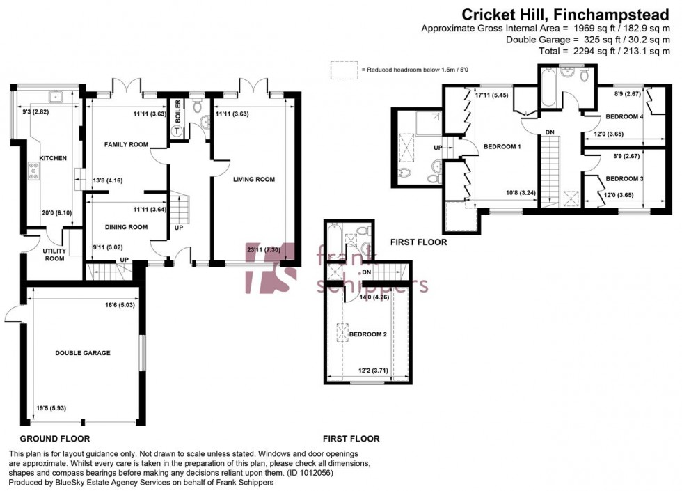 Floorplan for Cricket Hill, Finchampstead, Wokingham