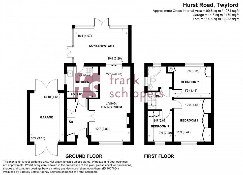 Floorplan for Hurst Road, Twyford, Reading