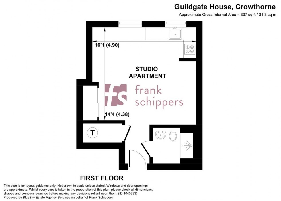 Floorplan for Guildgate House, High Street, Crowthorne